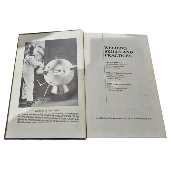 Welding Skills Practices Book Giachino Weeks Brune Hardcover 1964 Vtg 3rd Print - Picture 5 of 8